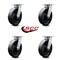 Service Caster 8 Inch Kingpinless Glass Filled Nylon Wheel Swivel Top Plate Caster SCC, 4PK SCC-KP30S820-GFNR-4 - alternate 4